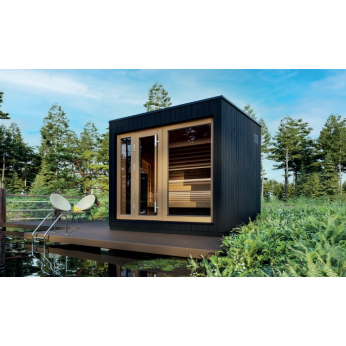 SaunaLife Model G7S Garden Series Outdoor Home Sauna with Bluetooth
