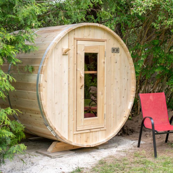 Dundalk Leisurecraft Canadian Timber Harmony 2-4 Person Barrel Sauna