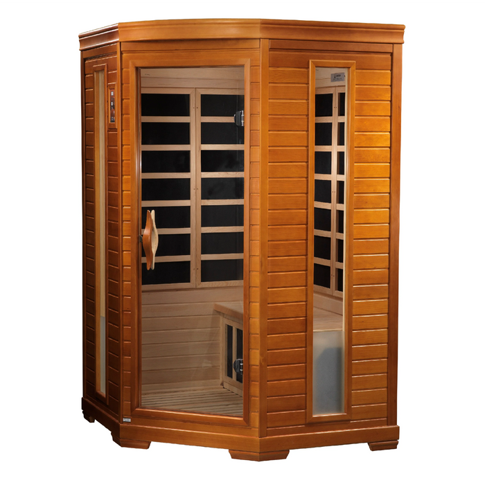 Dynamic Saunas "Heming" Corner 2-Person Low EMF FAR Infrared Sauna