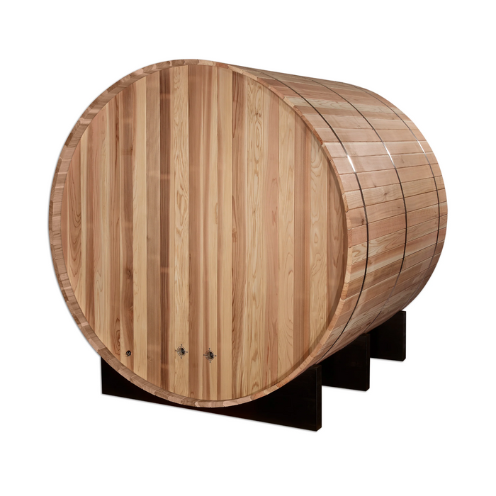 Golden Designs "Arosa" 4 Person Barrel Traditional Sauna -  Pacific Cedar