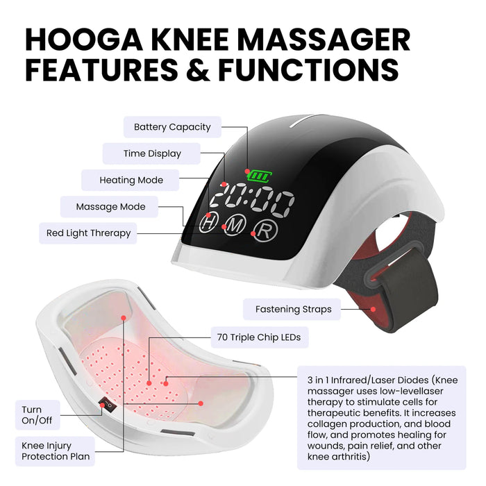 Hooga Red Light Therapy Knee Massager