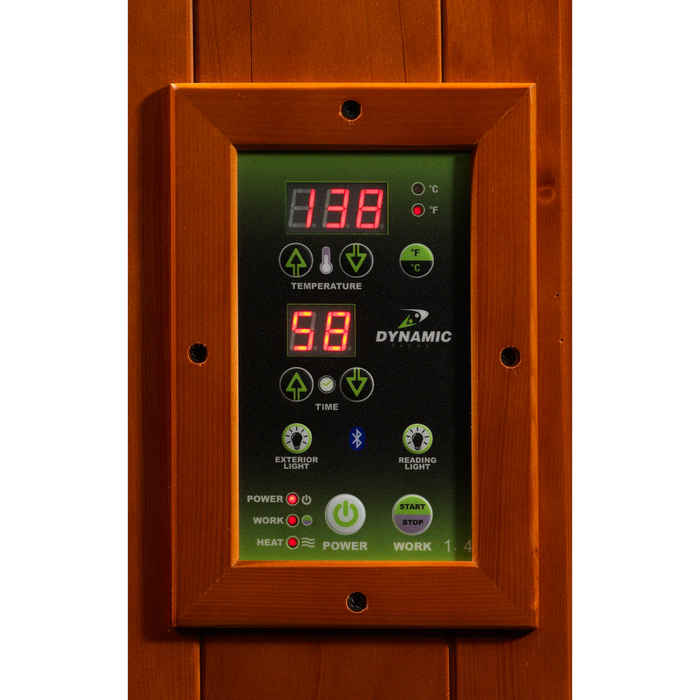 Dynamic Saunas "Heming" Corner 2-Person Low EMF FAR Infrared Sauna