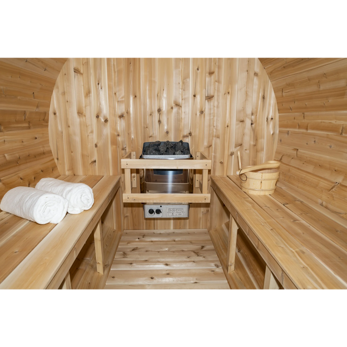 Dundalk Leisurecraft Canadian Timber Serenity 2-4 Person Barrel Sauna