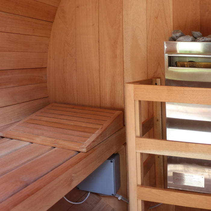 Scandia MFG Electric Barrel Sauna with Canopy