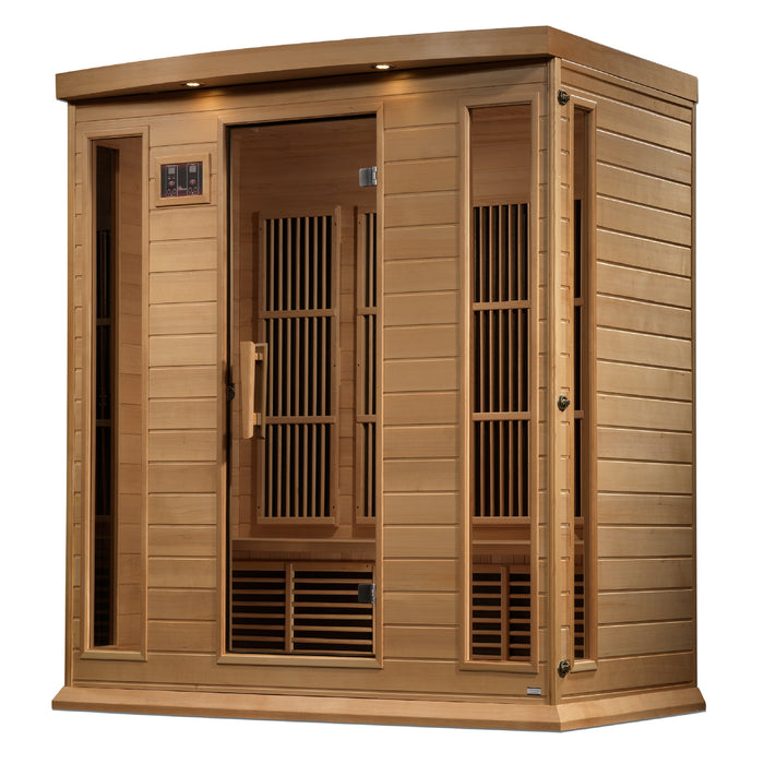 Maxxus Saunas 4 Person Near Zero EMF FAR Infrared Sauna - Canadian Hemlock