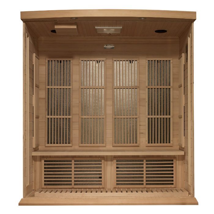 Maxxus Saunas 4 Person Near Zero EMF FAR Infrared Sauna - Canadian Hemlock