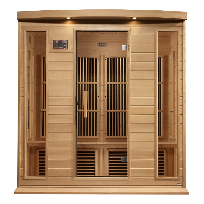 Maxxus Saunas 4 Person Near Zero EMF FAR Infrared Sauna - Canadian Hemlock