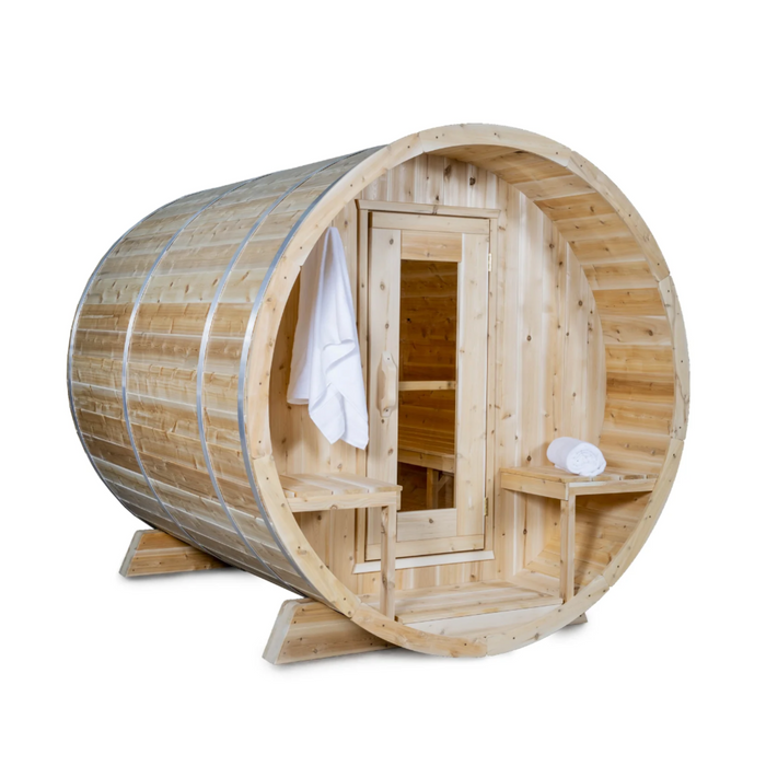 Dundalk Leisurecraft Canadian Timber Serenity 2-4 Person Barrel Sauna