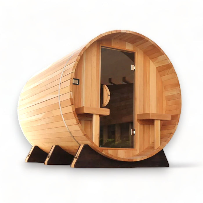 Scandia MFG Electric Barrel Sauna with Canopy